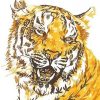 Golden Tiger paint by numbers