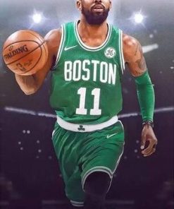 Kyrie Irving in Celtics Jersey paint by numbers