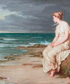 Lady Watching The Sea paint by numbers