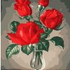 Red Rose in a Cup paint by numbers