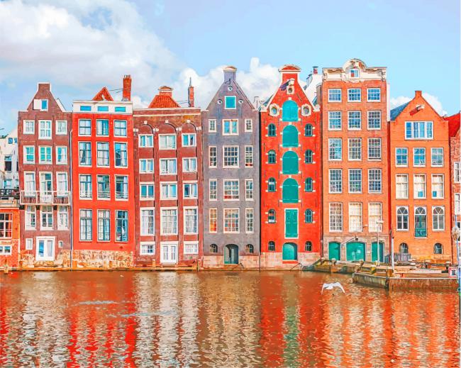 Amsterdam Architecture paint by numbers