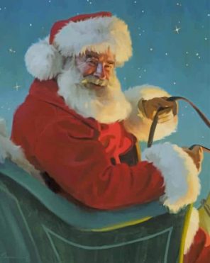 Father Christmas paint by numbers