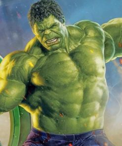 Strong Hulk paint by numbers