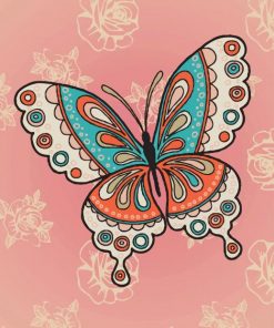 Mandala Butterfly paint by numbers