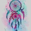 Watercolor Dream Catcher paint by number