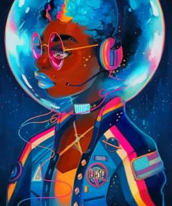 Afrofuturism Illustration paint by number