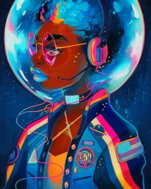 Afrofuturism Illustration paint by number
