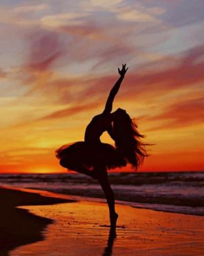 Ballerina Sunset paint by numbers