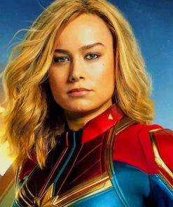 Captain marvel paint by numbers