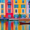 Colorful Buildings In Italy paint by numbers