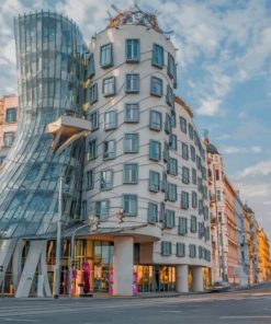 Dancing House Prague paint by numbers
