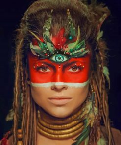 Tribal Face paint by numbers