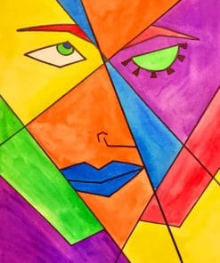 Abstract Picasso Art paint by numbers