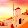 Sunset Santorini paint by numbers