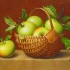 Aesthetic Green Apples In A Basket paint by numbers