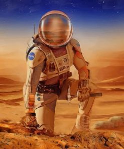 Astronaut On Mars paint by numbers