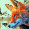 Butterfly And Fox paint by numbers
