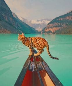 Bengal Cat In Banff National Park Paint by numbers