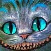 Cheshire Cat Smiling Paint by numbers