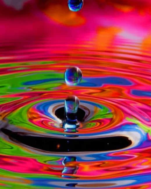 Colorful Water Drop Paint by numbers