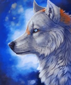 Grey Wolf paint by numbers
