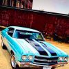 Old Muscle Car paint by numbers