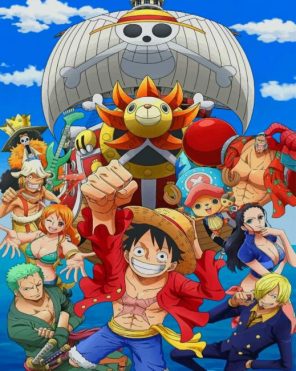 One Piece Manga Series paint by numbers