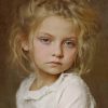 Vintage Blond Girl paint by numbers