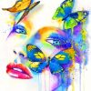 Woman And Butterflies paint by numbers