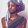 African Woman Paint by number