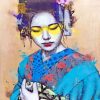 Artistic Asian Woman Paint by numbers