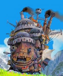Moving Castle paint by numbers