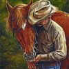 Cowboy And Horse paint by numbers