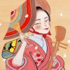 Anime Chinese Girl Paint by numbers