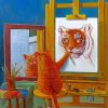 Artist Cat paint by numbers