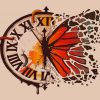 Clock Butterfly paint by numbers