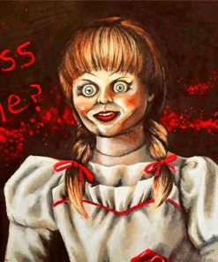 Creepy Annabelle Paint by numbers