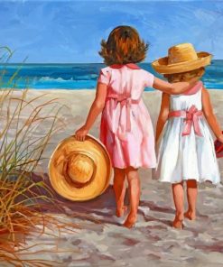 Girls In Beach Paint by numbers