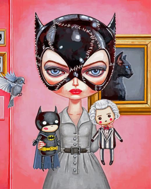 Little Catwoman Paint by numbers