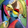 Violin Player Art Paint by numbers