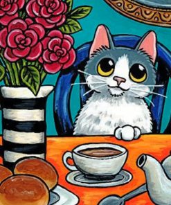 kitty-havin-breakfast-paint-by-numbers