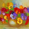 Colorful Flowers Art Paint by numbers