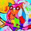 Colorful Owl Art Paint by numbers