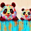 Colorful Pandas Paint by numbers