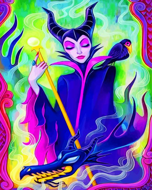 Disney Maleficent Paint By Numbers - Paint By Numbers