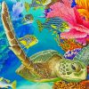 Sea Turtle Underwater Paint by numbers