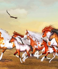 Wild Horses Herd Paint by numbers