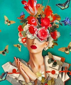 flower-woman-and-butterflies-paint-by-numbers