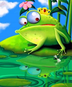 frog-king-paint-by-numbers