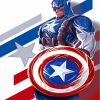 Captain America Illustration Paint by numbers
